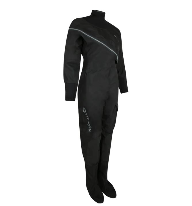 Typhoon Womens Ezeedon 2.0 Front Entry Drysuit Black/Grey Drysuit