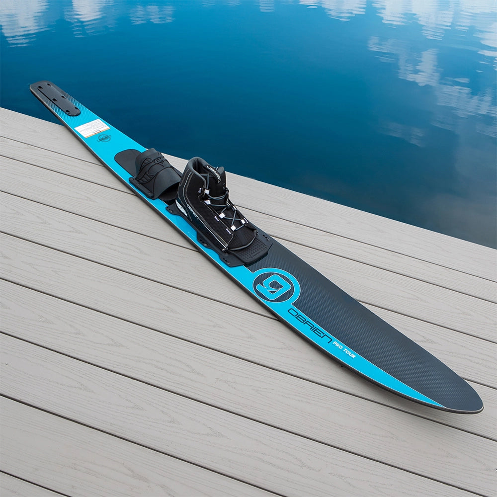 O'Brien Pro Tour Slalom Ski Aqua with Z9 Bindings | 68in Slalom Skis