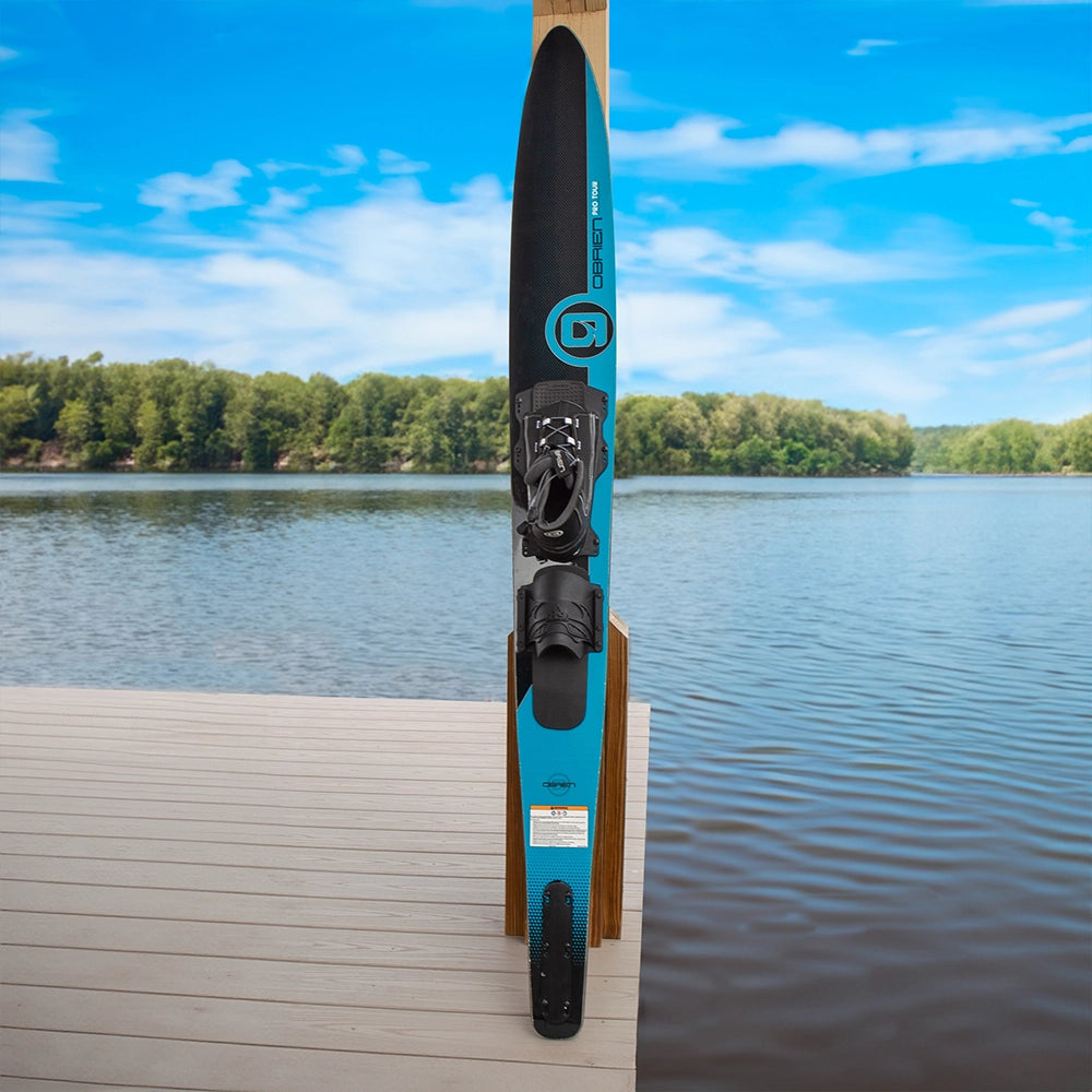 O'Brien Pro Tour Slalom Ski Aqua with Z9 Bindings | 68in Slalom Skis