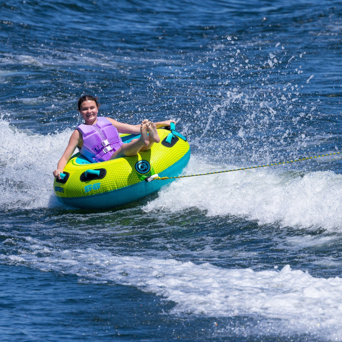 O'Brien LeTube Deluxe Towable Tube Blue/Green Tube