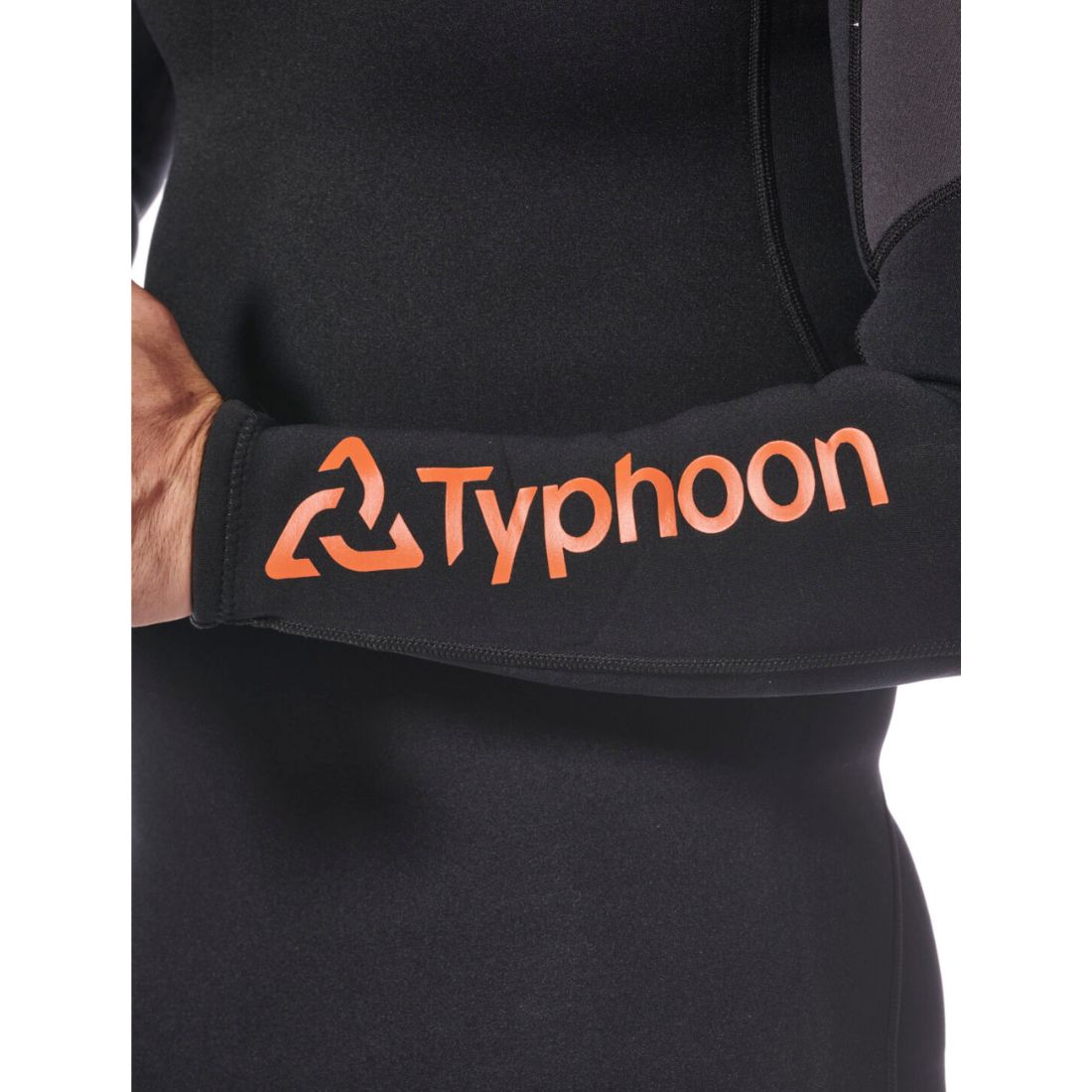 Typhoon Men's Essential 3/2mm Full Wetsuit BZ Black/Solar Men's Wetsuit