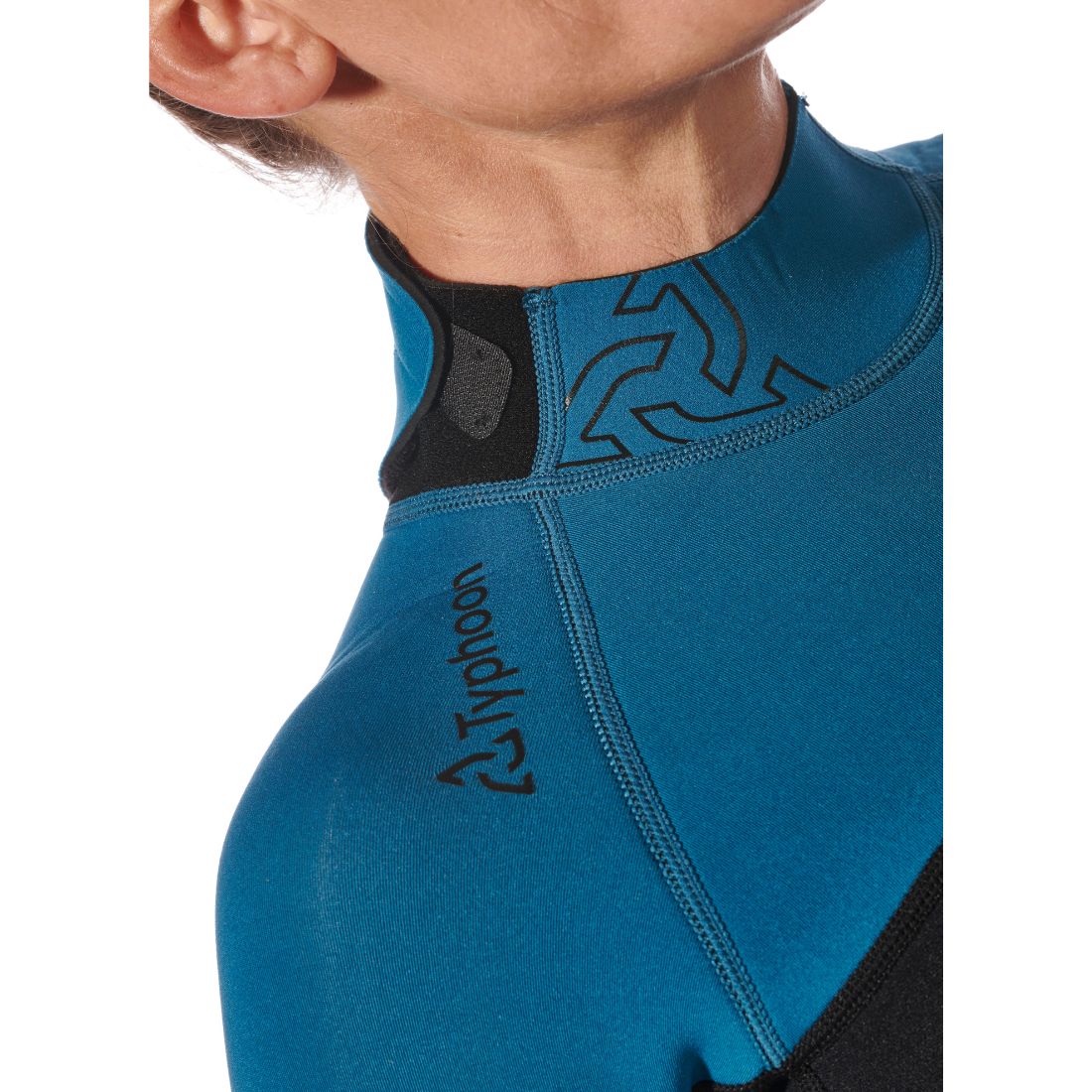 Typhoon Women's Essential 3/2mm Full Wetsuit BZ Ocean/Black Women's Wetsuit
