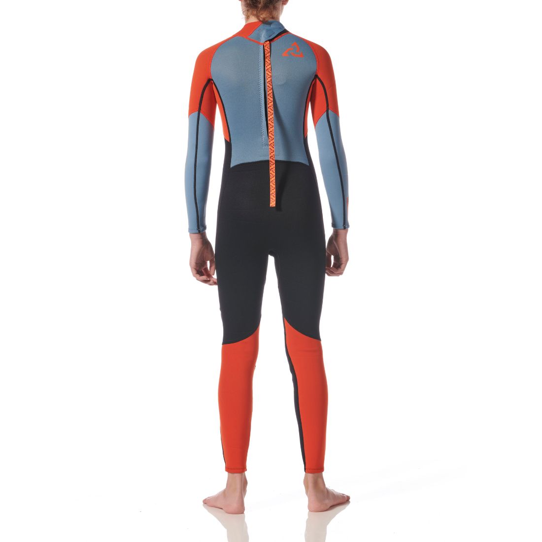 Typhoon Kid's Essential 3/2mm Full Wetsuit BZ Ember/Black Kids Wetsuit