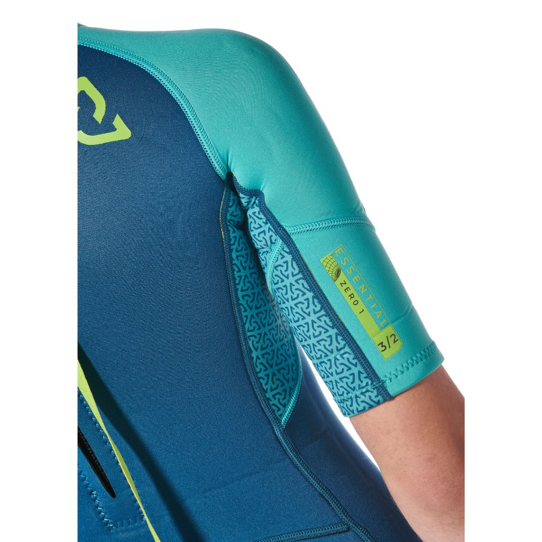 Typhoon Kids Essential 3/2mm Shorty Wetsuit BZ Azure/Ocean Kids Wetsuit