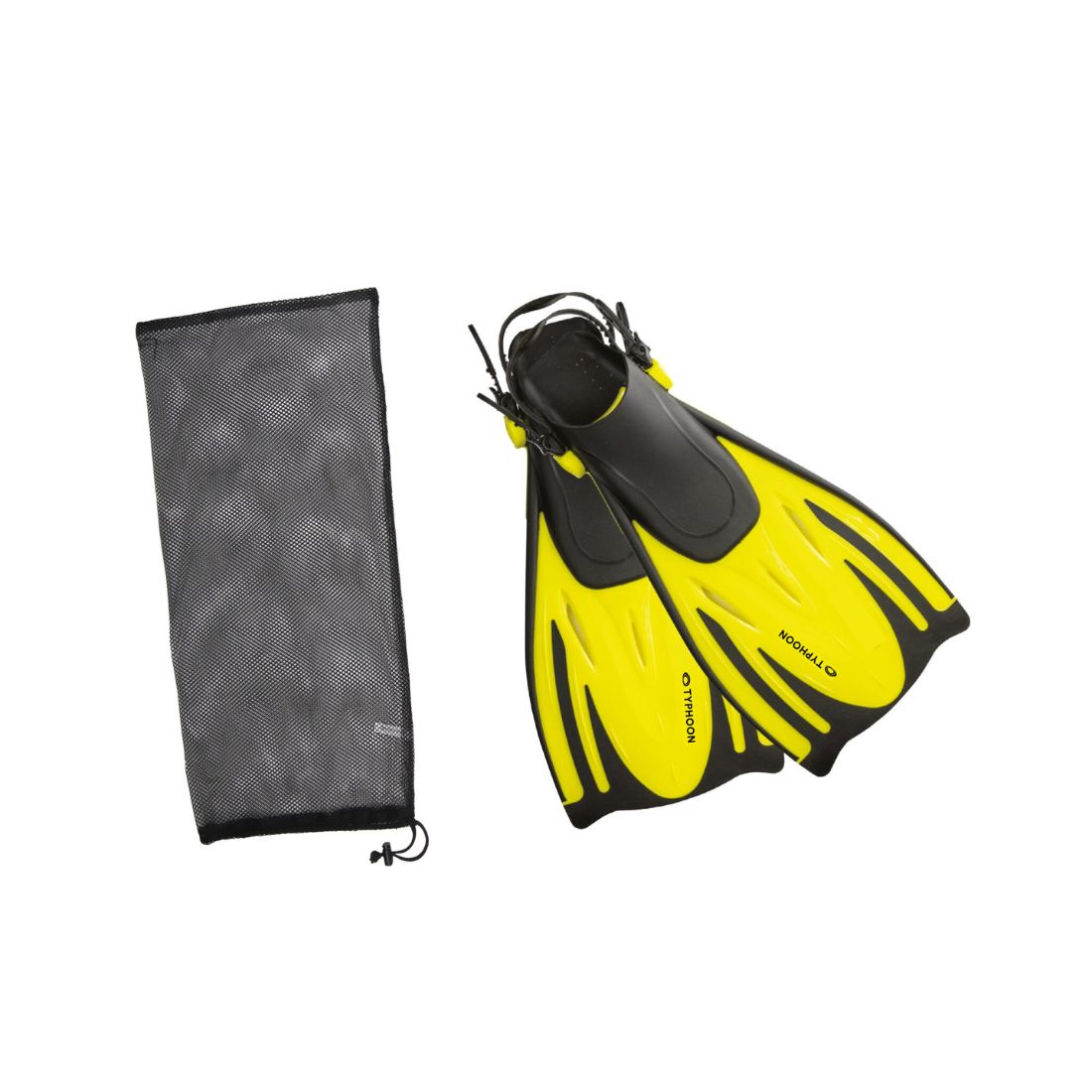 Typhoon Adult T-Jet Adjustable Foot Fin Yellow S/M (UK4-7.5) Foot Fin