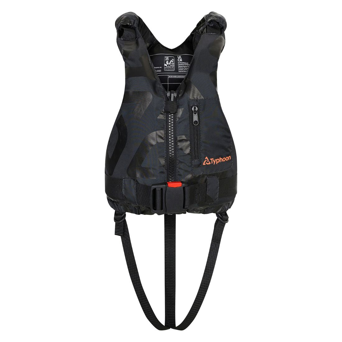 Typhoon Hudson 50N Front Entry Buoyancy Aid Black Buoyancy Aid
