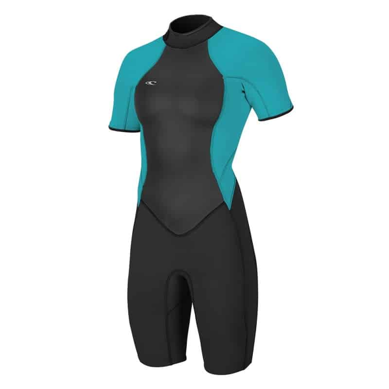 O'Neill Bahia Women's Shorty Wetsuit Black/Capri UK 6