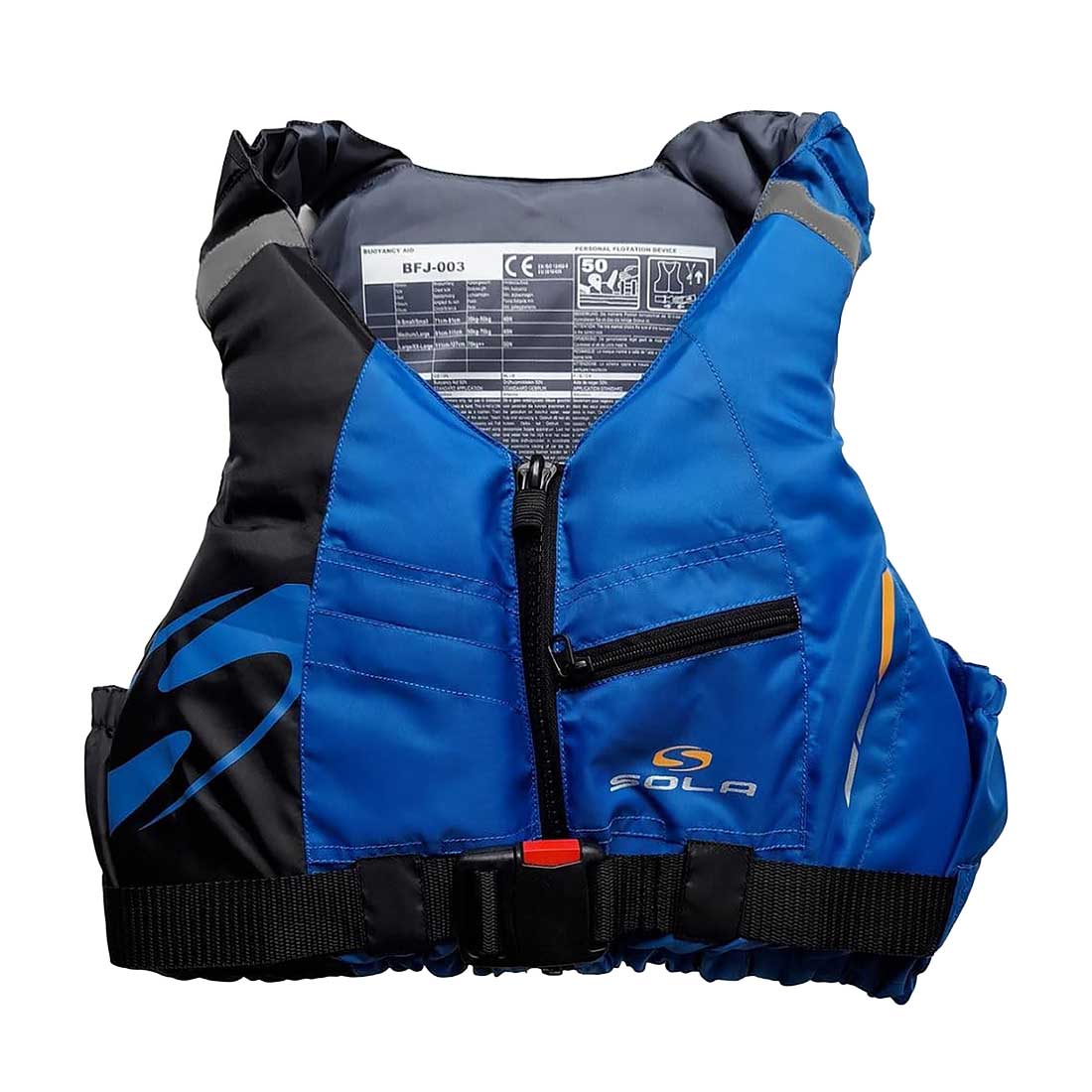 Sola Frenzy Front Zip Buoyancy Aid Blue M L