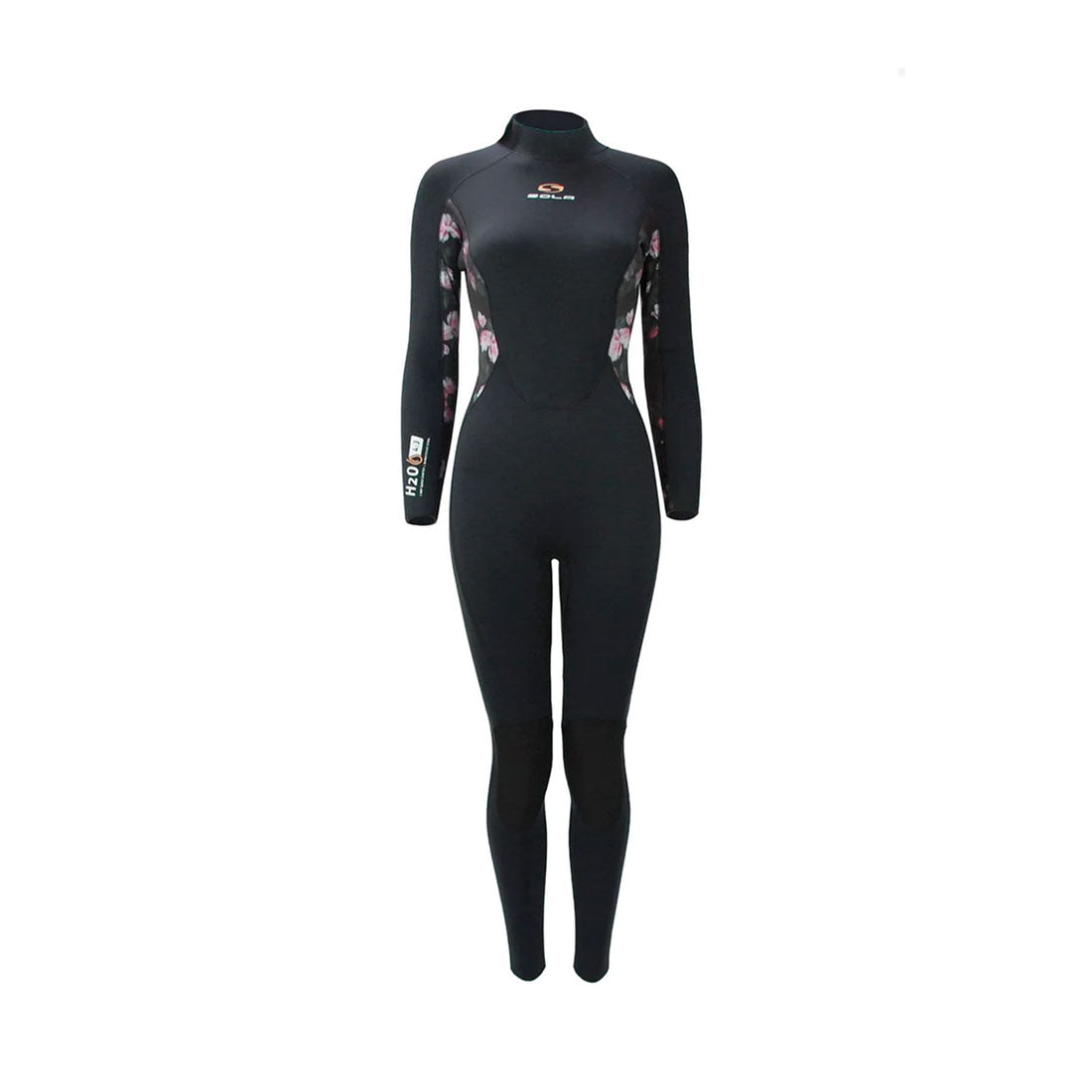 Sola Womens H20 4/3mm Full Wetsuit - Black UK 6