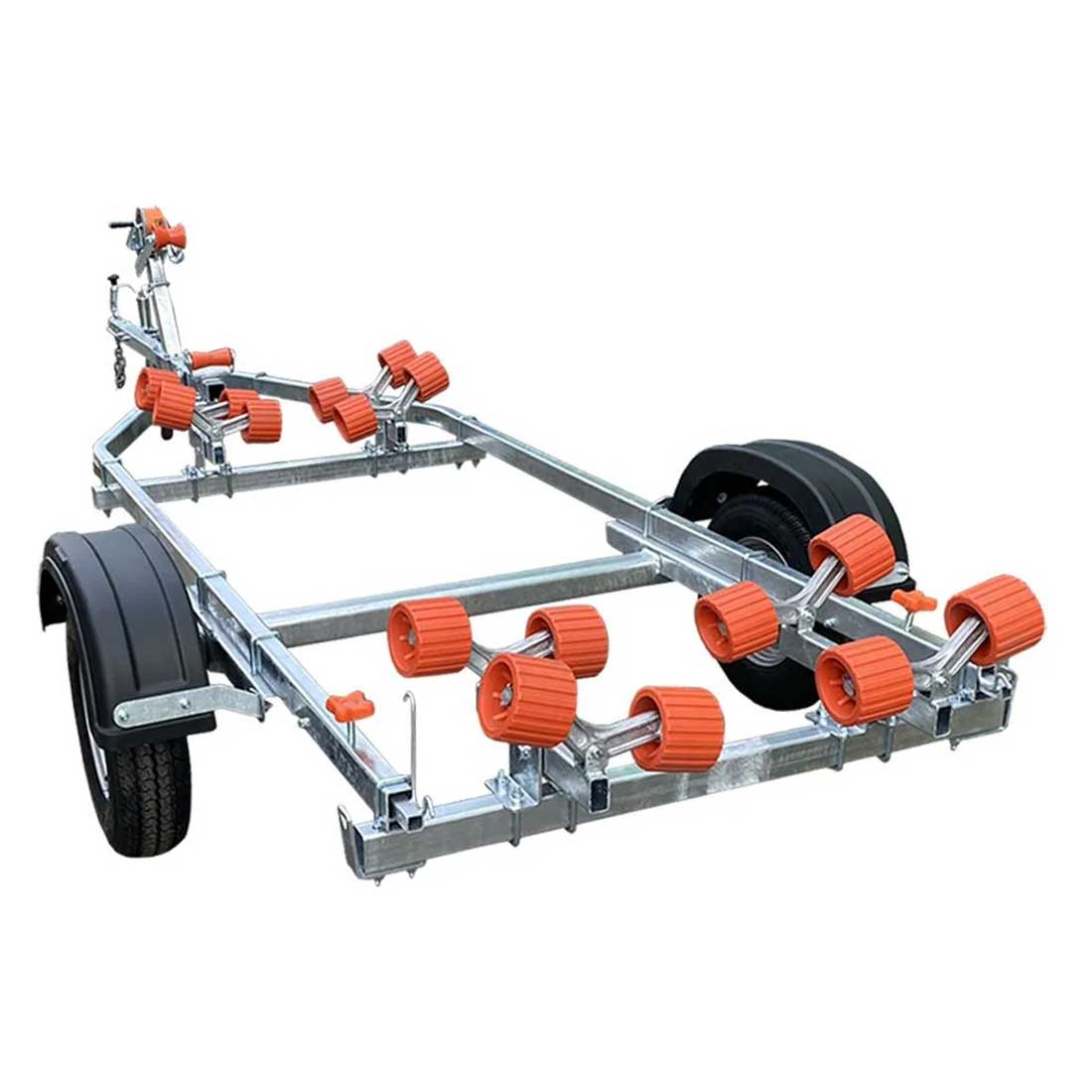 Extreme 750kg Maxi Roller Galvanised Boat Trailer Red