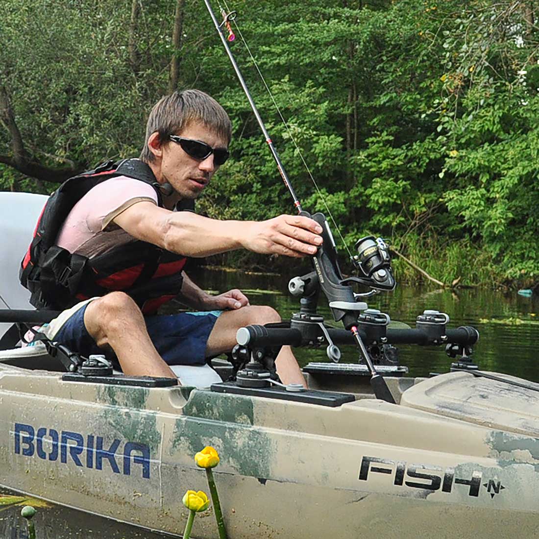 Borika FASTen Fishing Rod Holder with Mount for Tube 22-25mm Borika Accessories