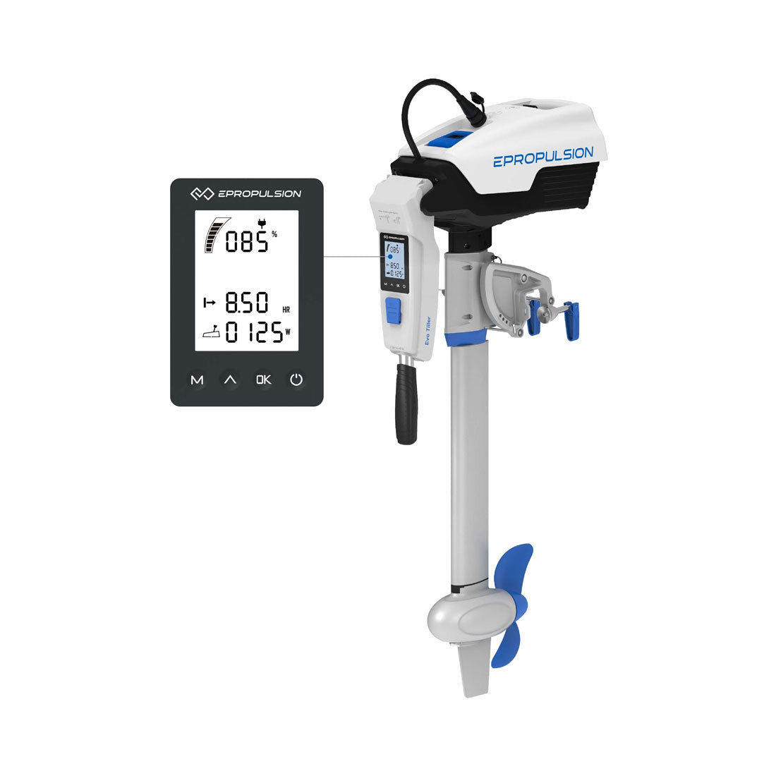 ePropulsion SPIRIT 1.0 Evo Electric Outboard with Tiller