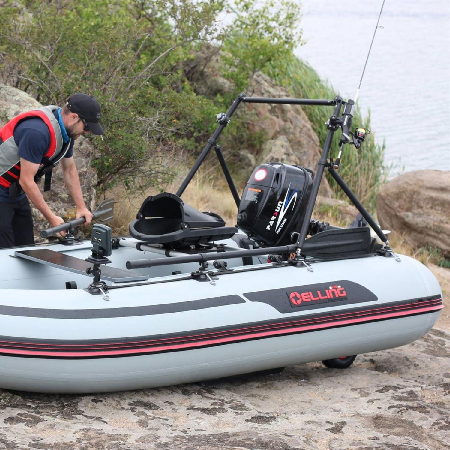 Borika FASTen Satin Aluminium Support Stand 800x1100mm Borika Accessories