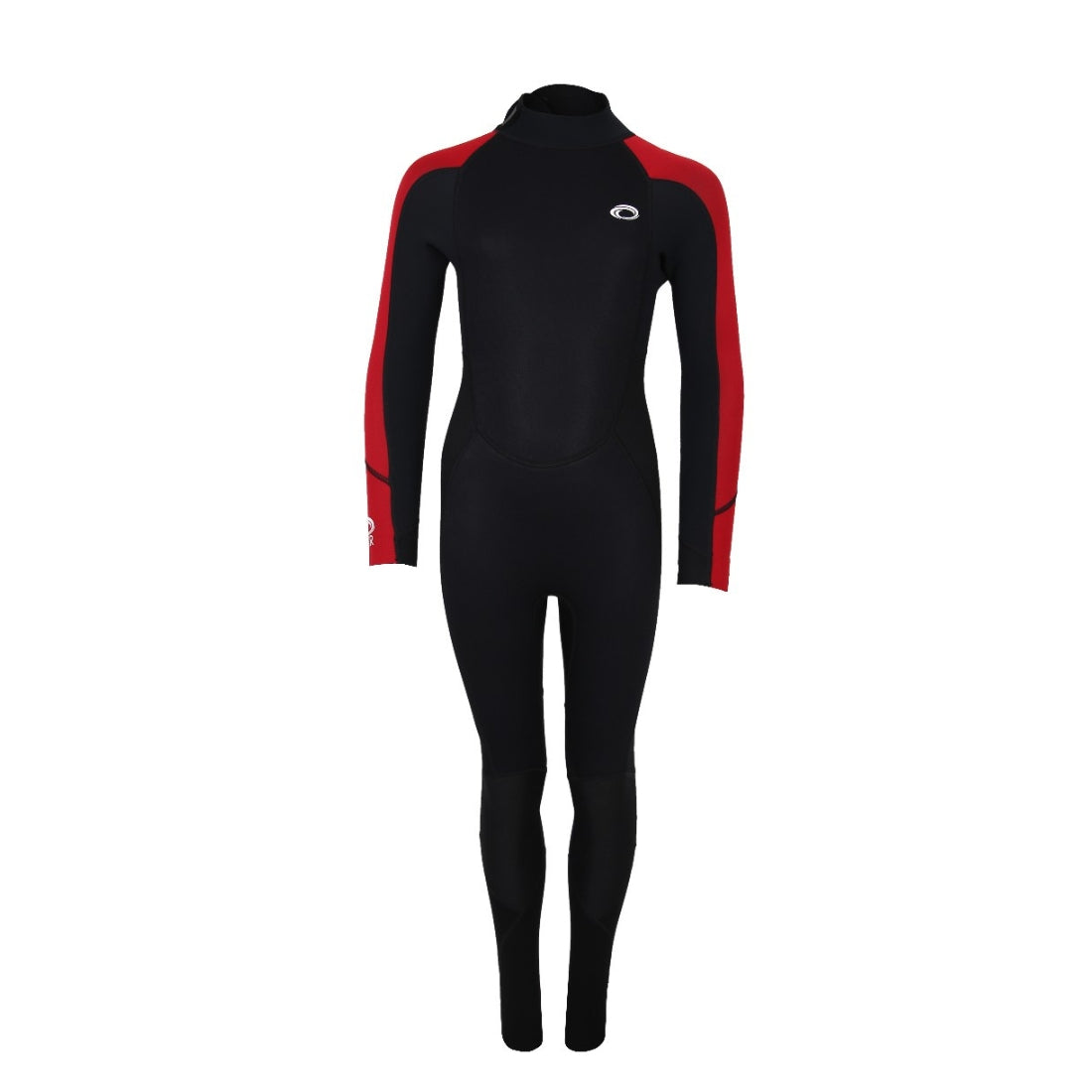 Typhoon Centre3 Kids Full Wetsuit Black/Red Kids Wetsuit