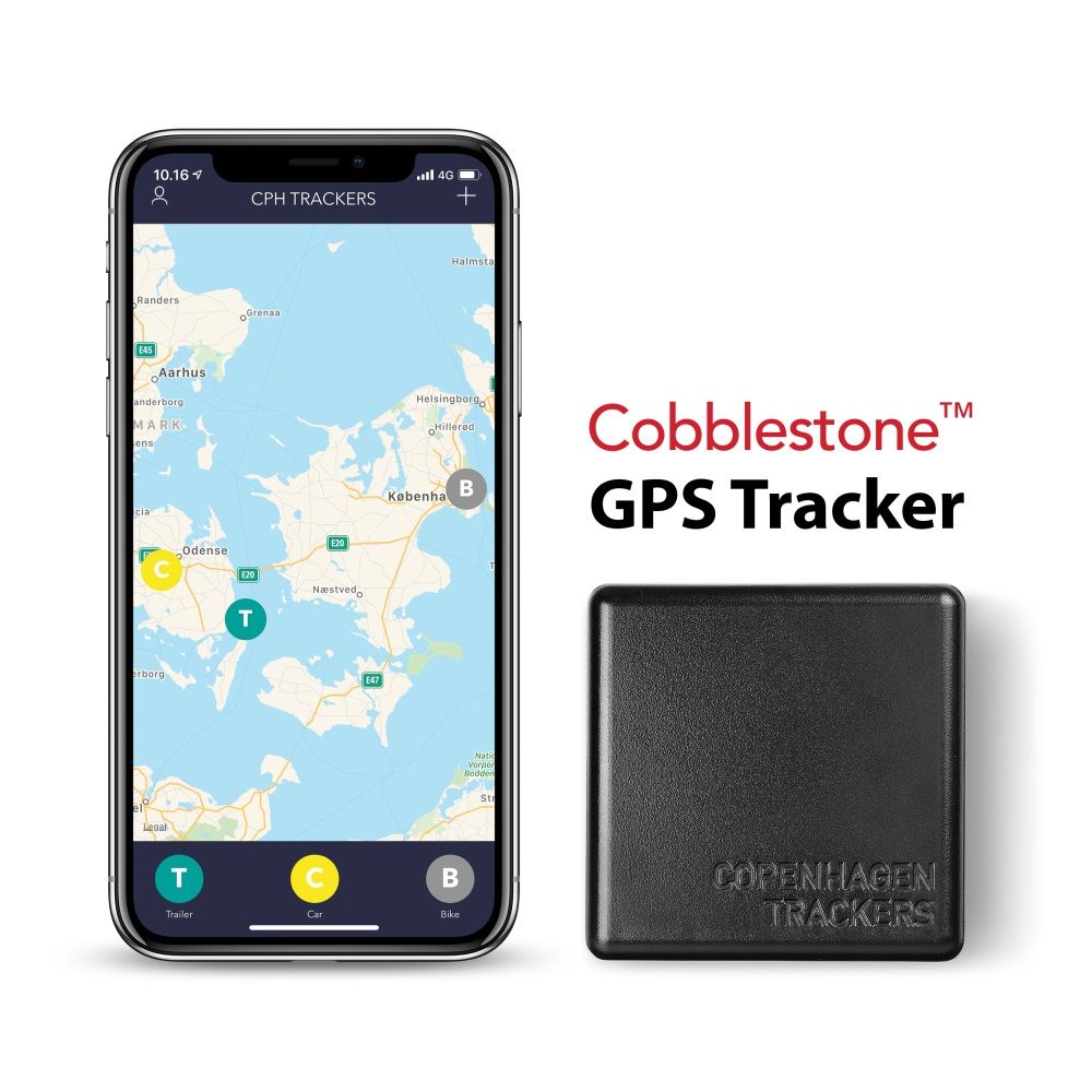 Copenhagen Trackers Cobblestone GPS Tracker - Shockproof Black SMG