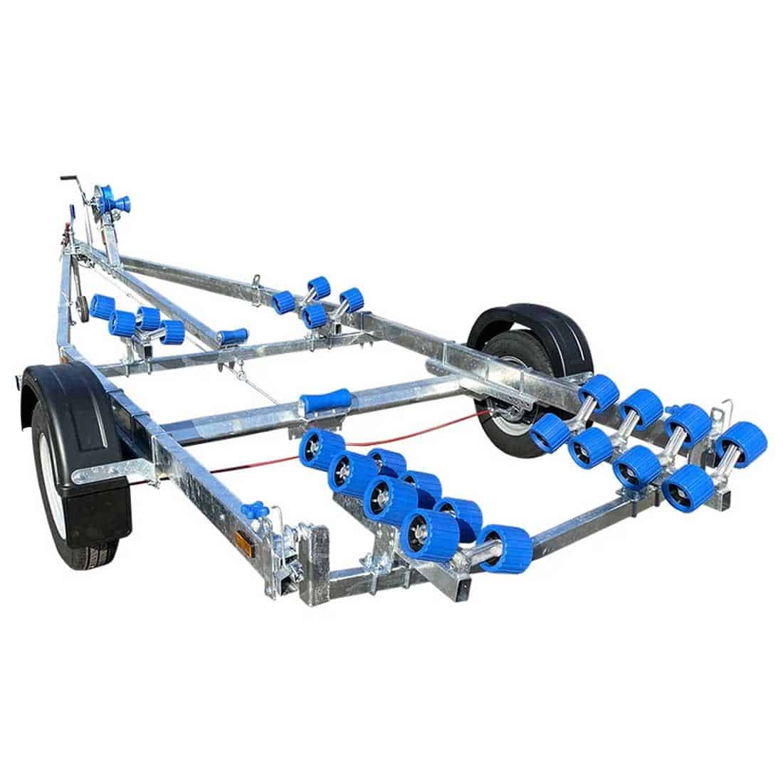 Extreme 1400kg Super Roller Galvanised Boat Trailer Blue