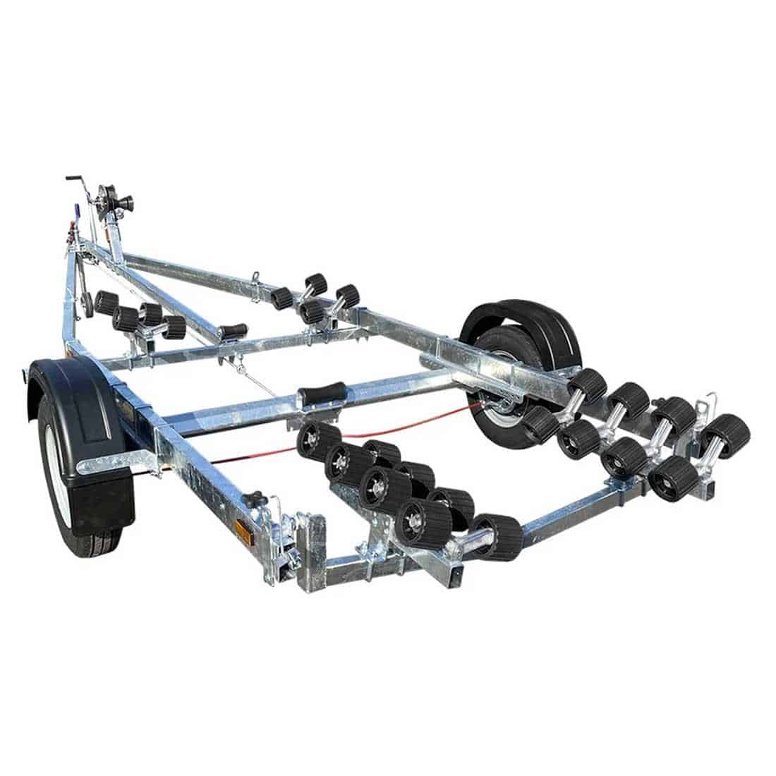 Extreme 1400kg Super Roller Galvanised Boat Trailer Grey