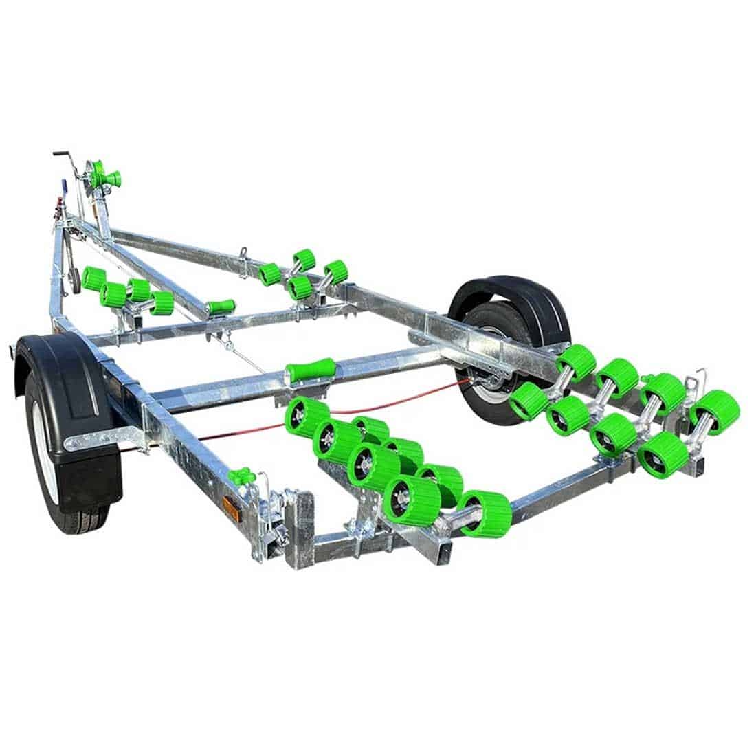 Extreme 1400kg Super Roller Galvanised Boat Trailer Red