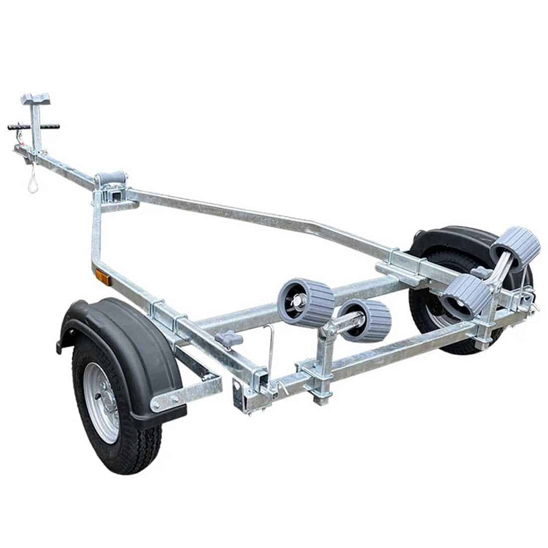 Extreme 300kg Roller Galvanised Boat Trailer Red