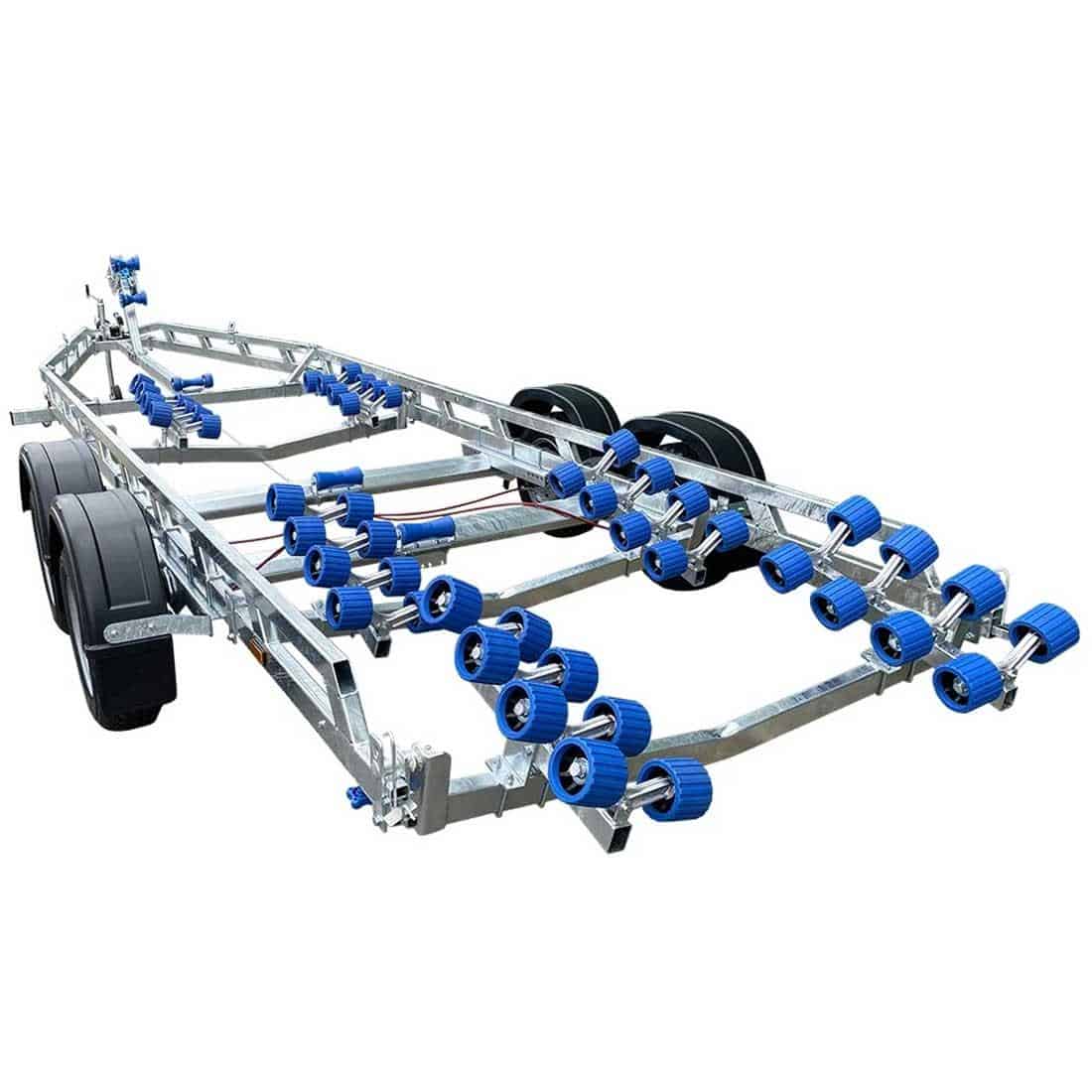 Extreme 3500kg Super Roller Galvanised Boat Trailer Black