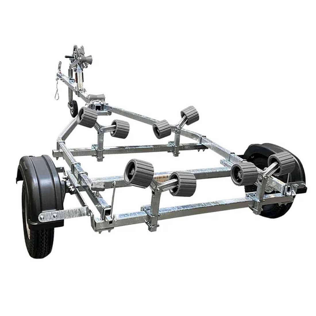 Extreme 350kg Roller Galvanised Boat Trailer Red