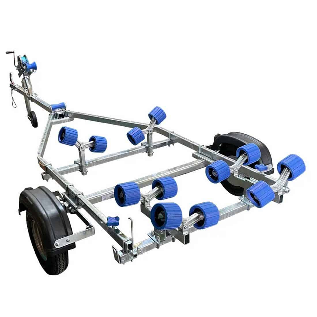 Extreme 400kg Roller Galvanised Boat Trailer Blue