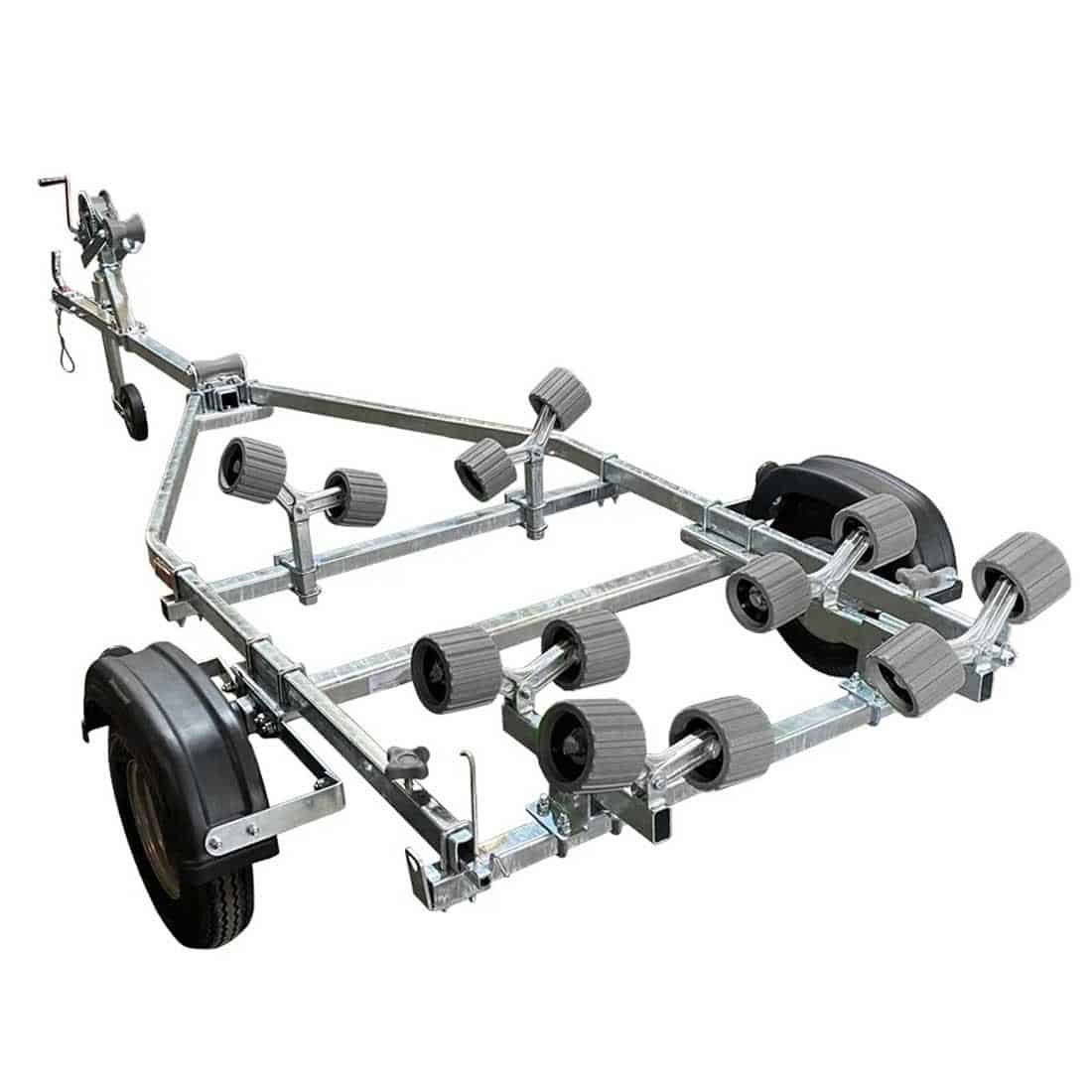 Extreme 400kg Roller Galvanised Boat Trailer Red