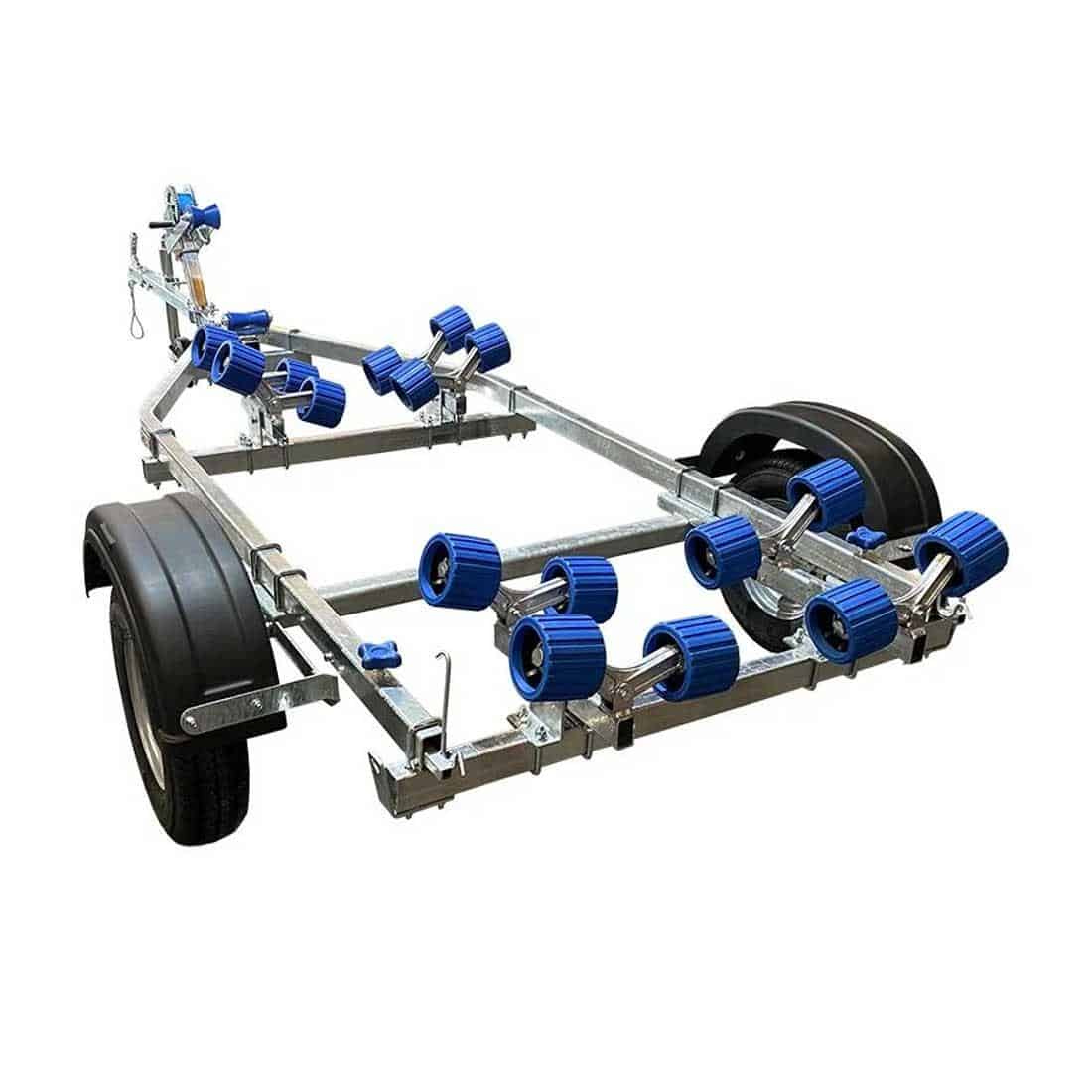 Extreme 500kg Roller Galvanised Boat Trailer Blue