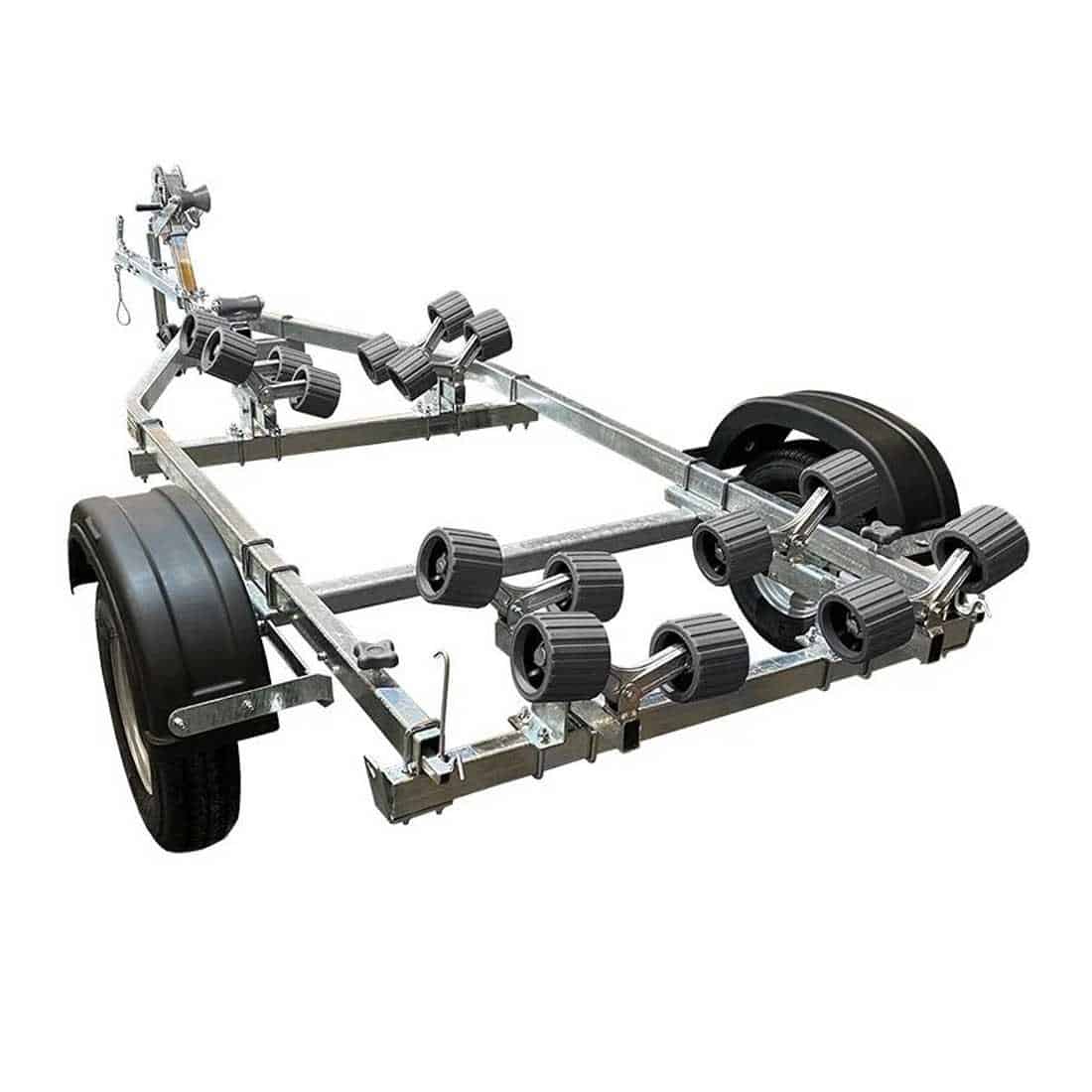 Extreme 500kg Roller Galvanised Boat Trailer Red