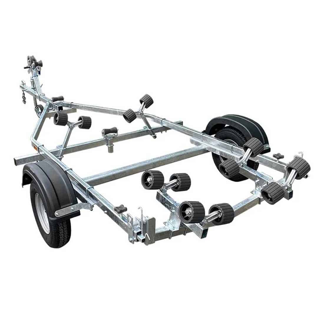 Extreme 750kg Compact Swing Galvanised Boat Trailer Green