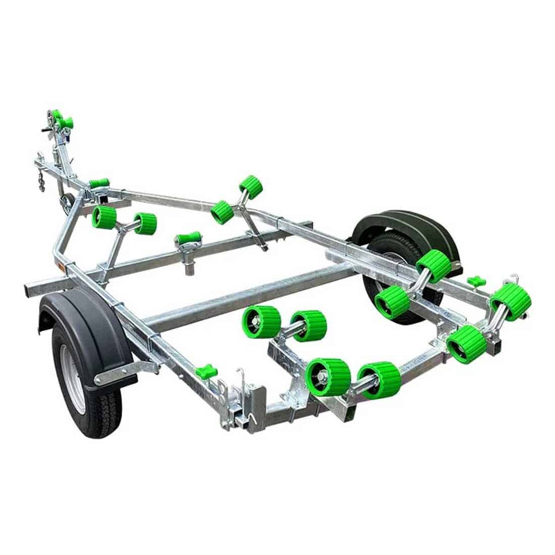 Extreme 750kg Compact Swing Galvanised Boat Trailer Grey