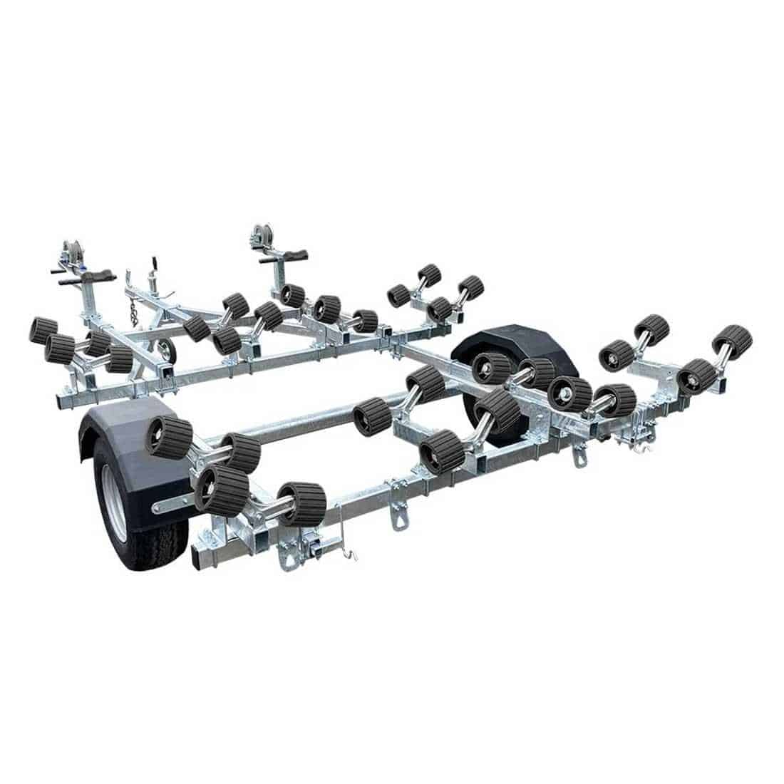 Extreme 750kg Double Jetski Roller Galvanised Boat Trailer Blue