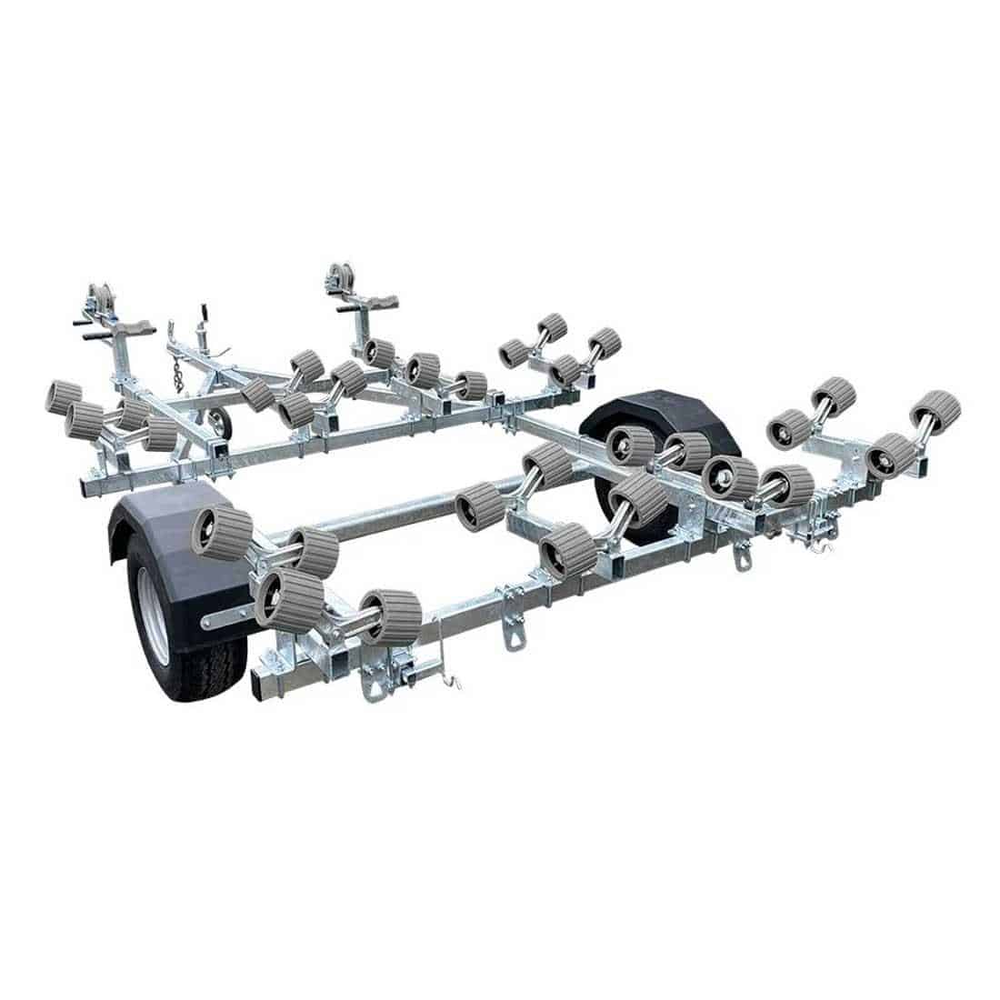 Extreme 750kg Double Jetski Roller Galvanised Boat Trailer Red