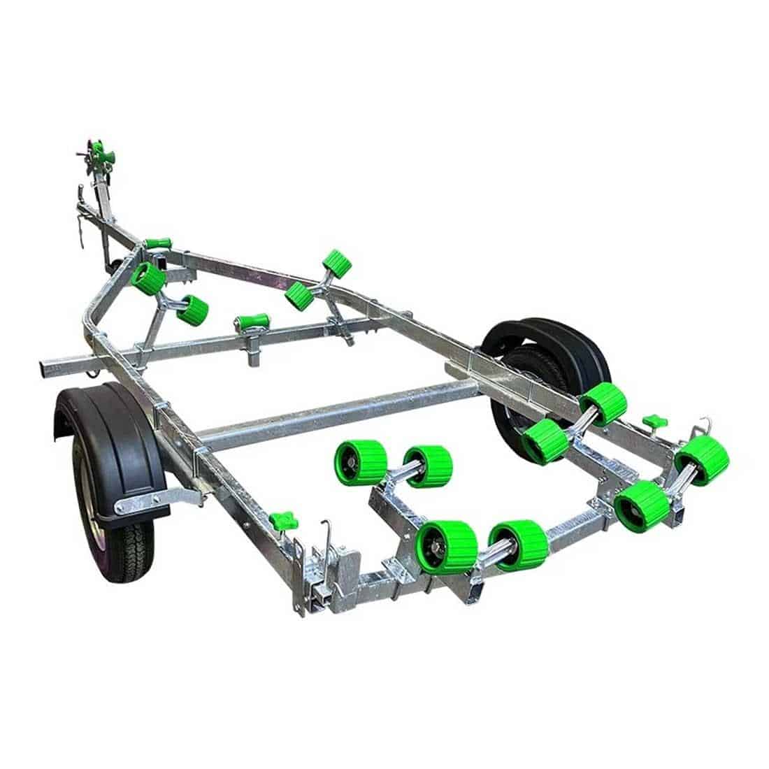 Extreme 750kg Swing Galvanised Boat Trailer Green