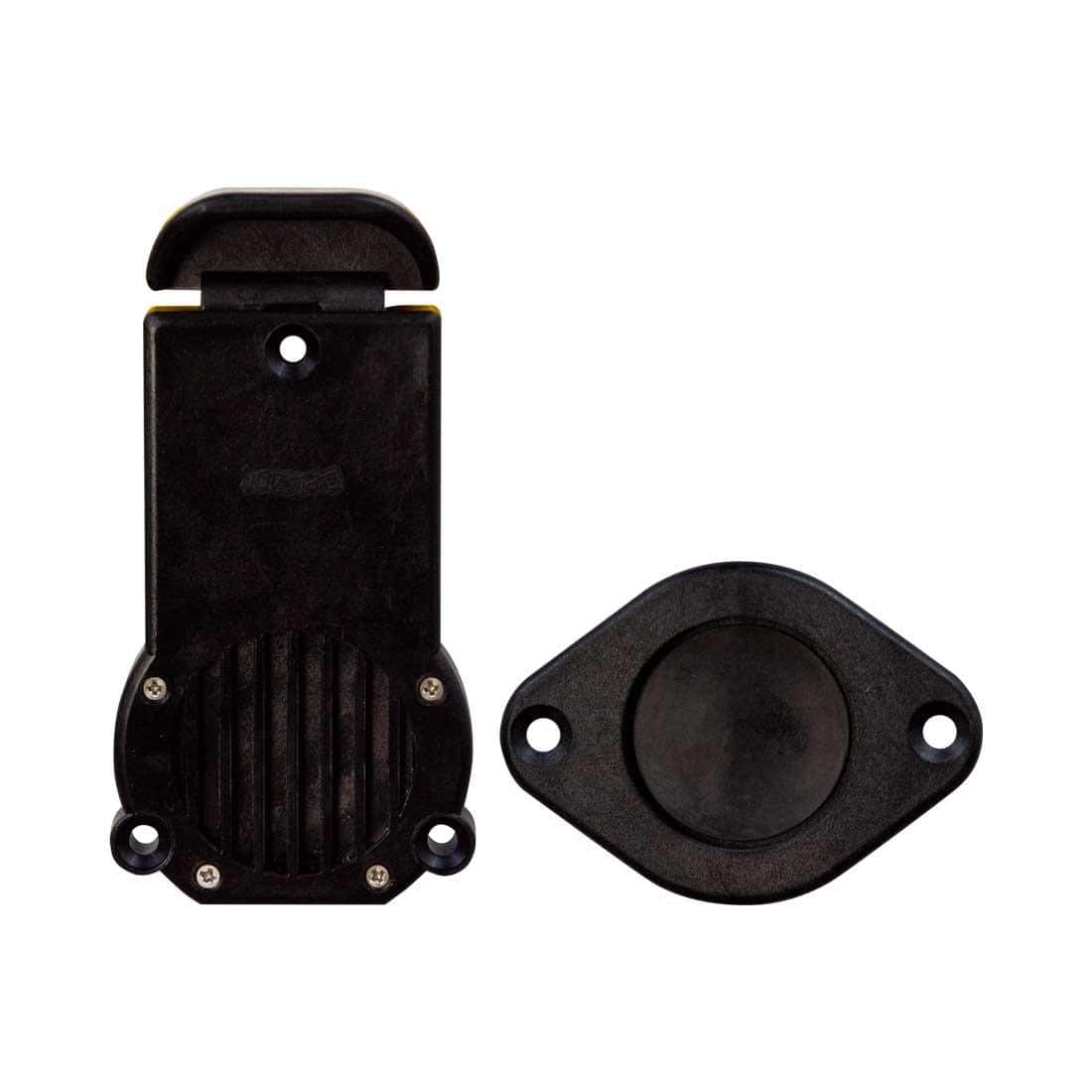 Boatworld Inflatable Boat Sliding Drain Valve Assembly Black