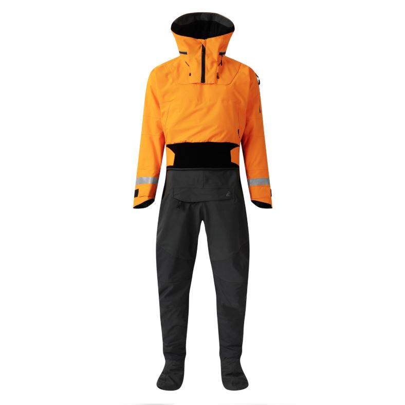 Typhoon Mens Sea Kayak Hinge Entry Drysuit Tangerine/Grey Drysuit