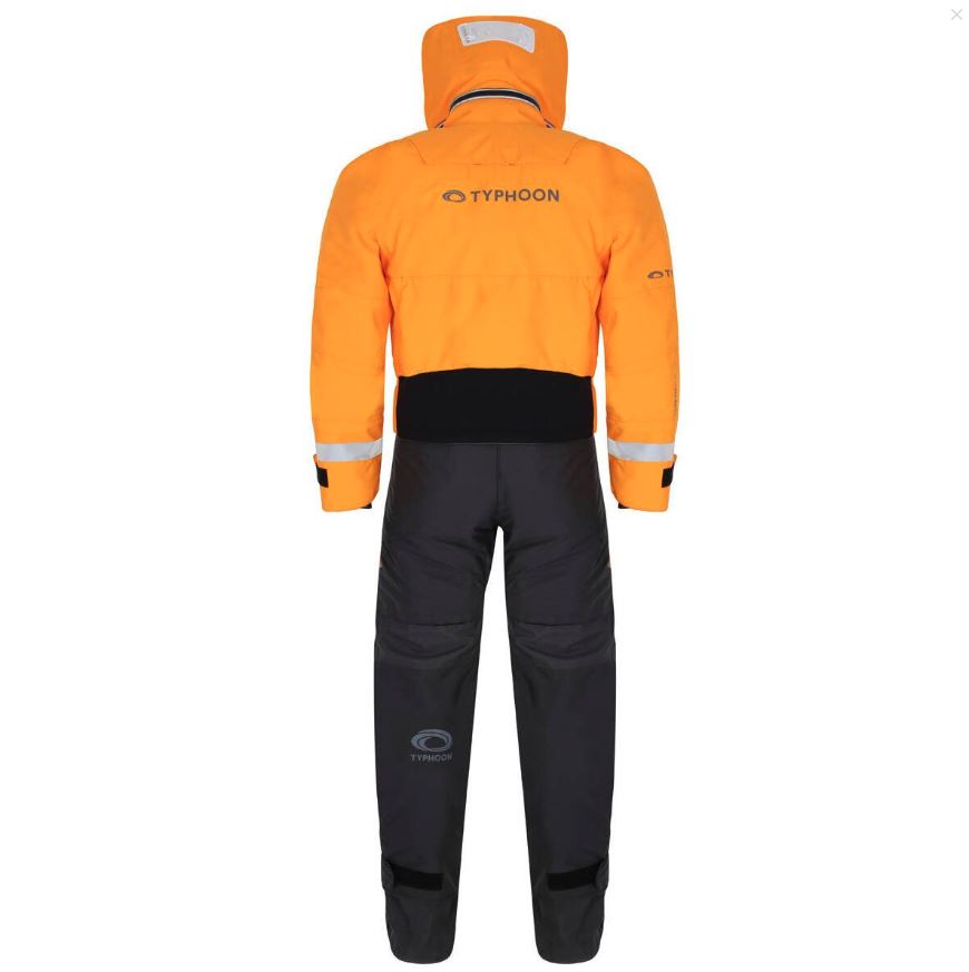 Typhoon Mens Sea Kayak Hinge Entry Drysuit Tangerine/Grey Drysuit