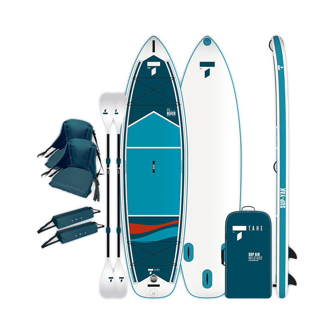 Tahe 11'6" Beach Sup-Yak + Kayak Kit Stand Up Paddle Board