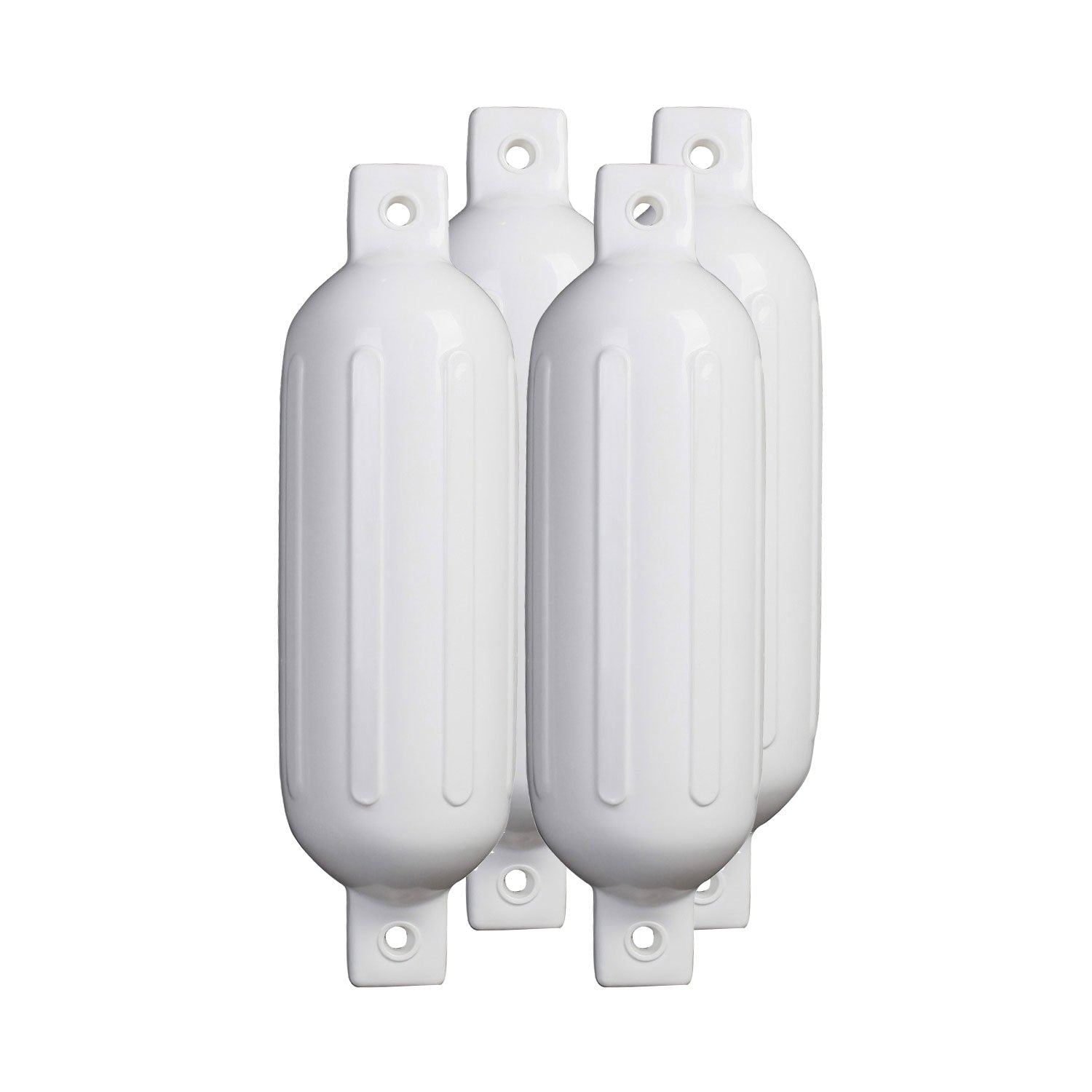 Boatworld Ribbed 16in Fender 4 pack White Fender