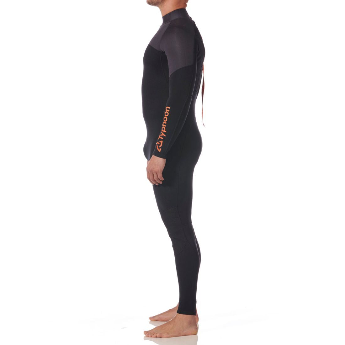 Typhoon Men's Essential 3/2mm Full Wetsuit BZ Black/Solar Men's Wetsuit