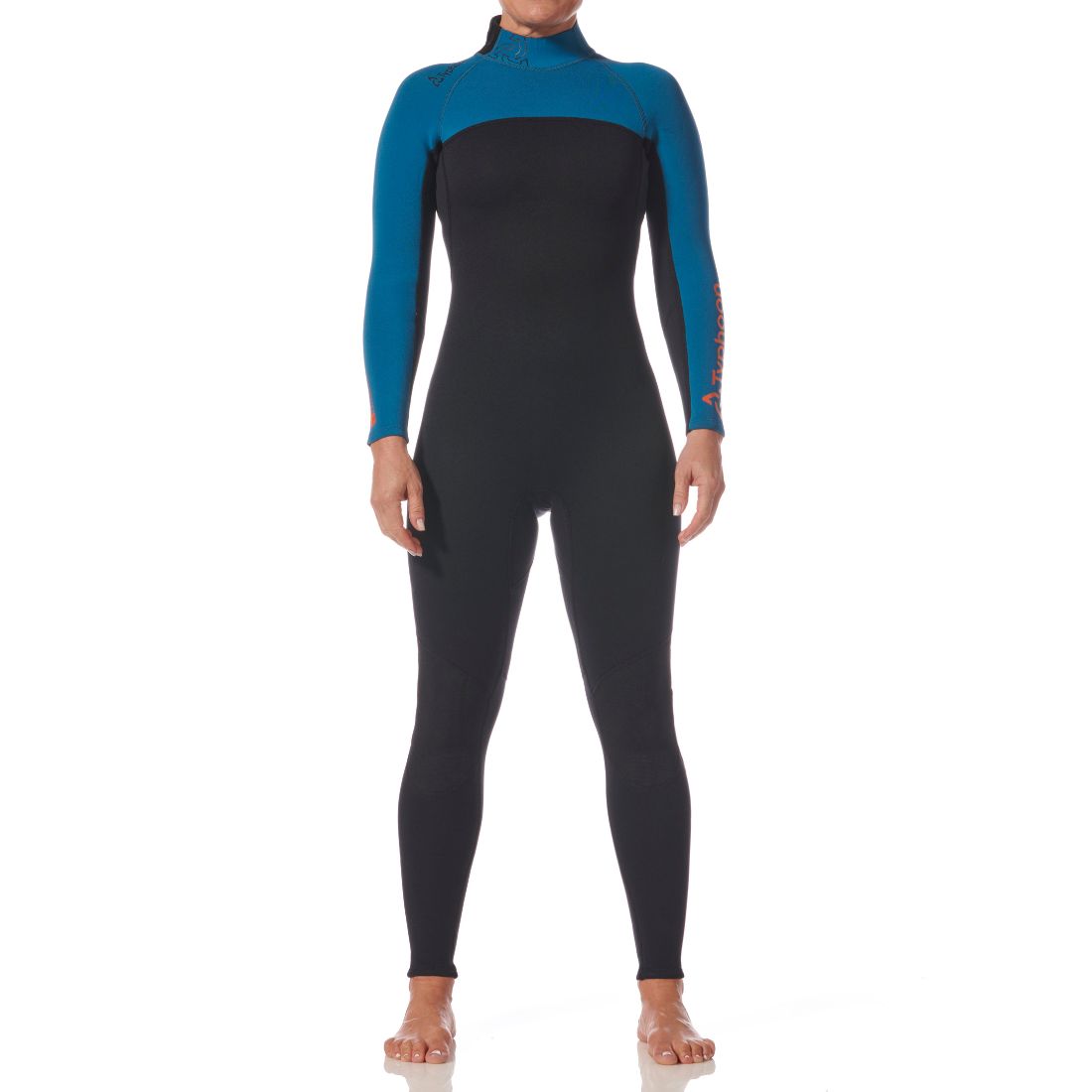 Typhoon Women's Essential 3/2mm Full Wetsuit BZ Ocean/Black Women's Wetsuit