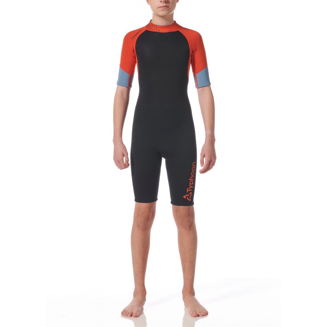 Typhoon Kids Essential 3/2mm Shorty Wetsuit BZ Ember/Black Kids Wetsuit