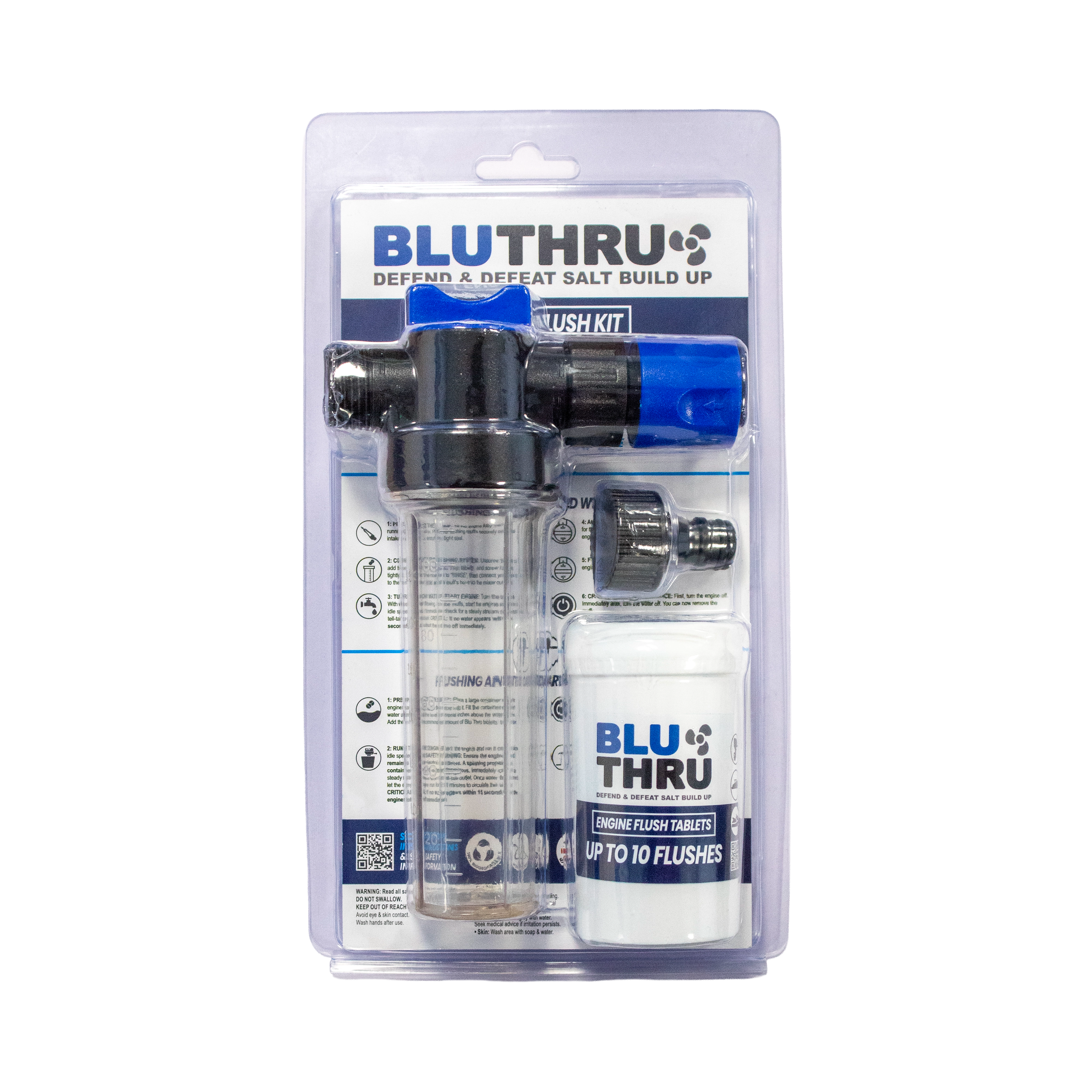 Blu Thru Boat Engine Salt Flush Kit