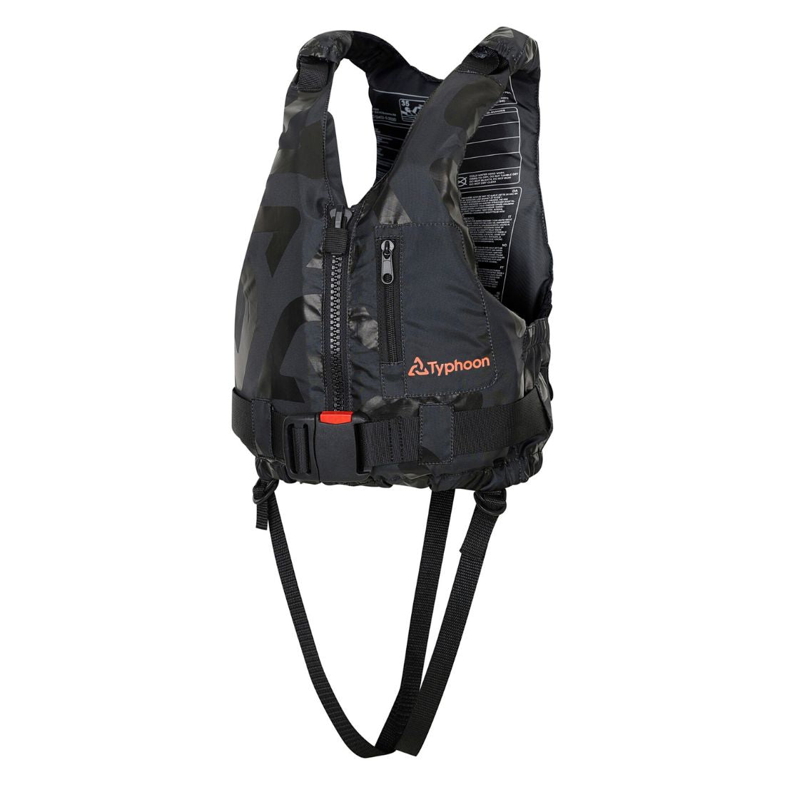 Typhoon Hudson 50N Front Entry Buoyancy Aid Black Buoyancy Aid