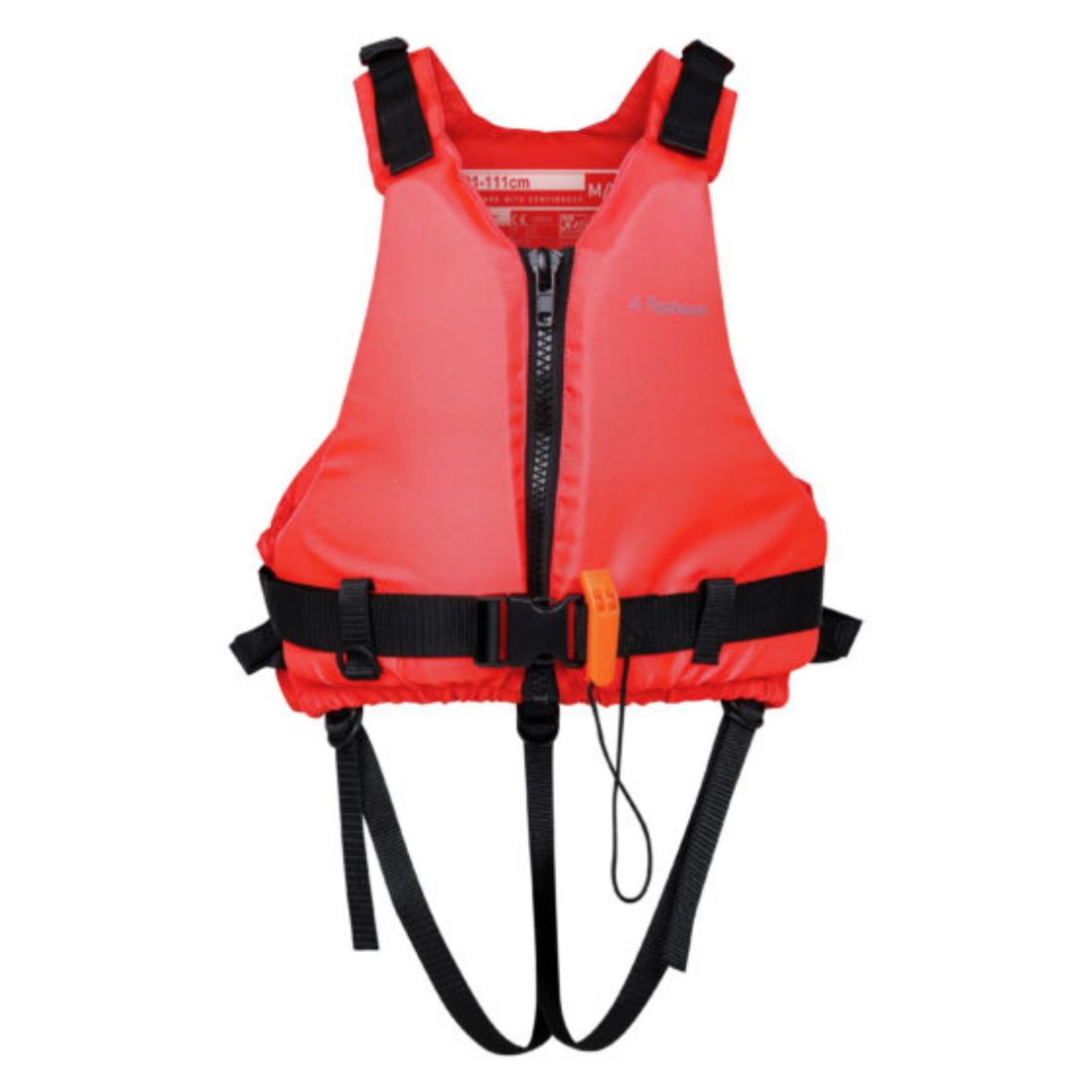 Typhoon Essential 50N Front Entry Buoyancy Aid Red Buoyancy Aid