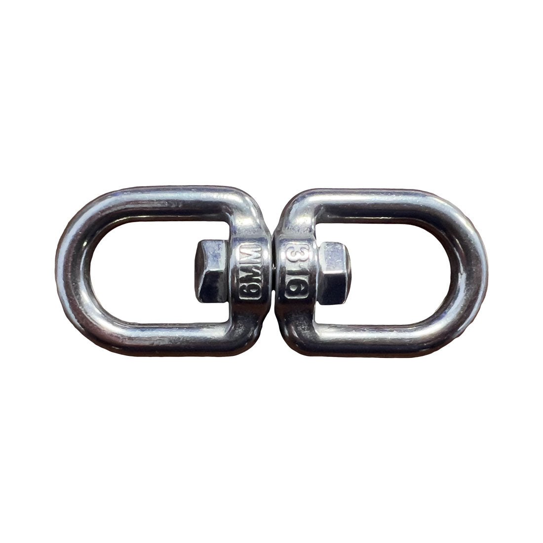 Boatworld Stainless Steel 6mm Eye and Eye Swivel Shackle