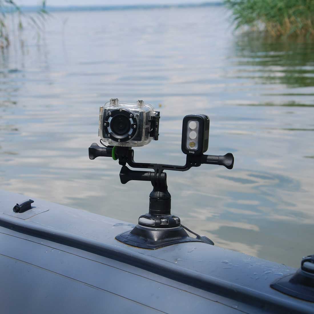 Borika FASTen Action Camera Holder with mount for lighting