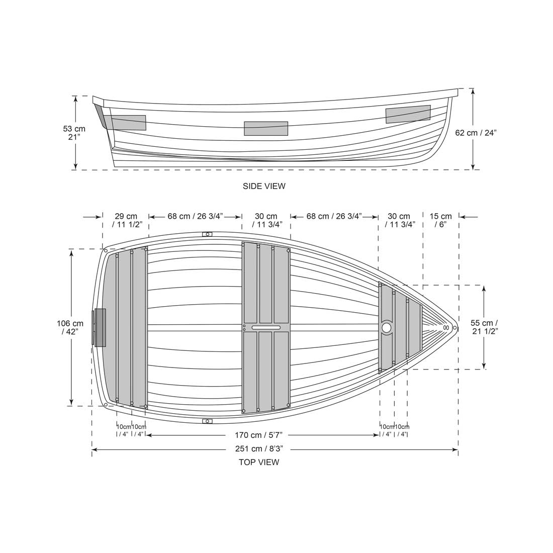 Boatworld Walker Bay Boat Cover - 8ft