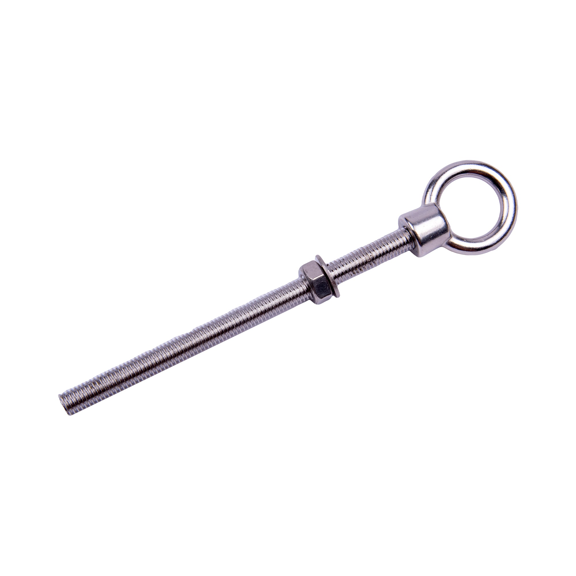 Boatworld Stainless Steel 6mm Eye Bolt Set with Nut and Washer