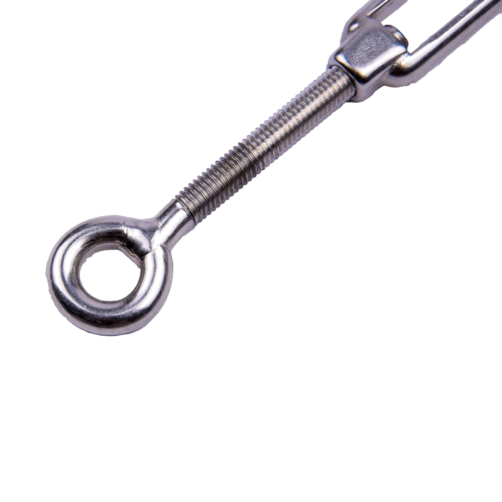 Boatworld Stainless Steel Open Body Turnbuckle 4mm Hook and Eye